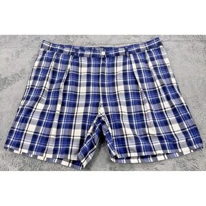 Polo Ralph Lauren Madras Shorts Men 40 Purple Plaid 6" Preppy Pickleball